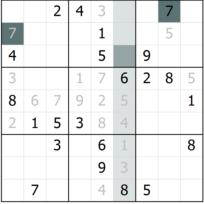 Position des candidats pour la solution de la Gr 37 page 40 du magazine de sudoku Extrême n° 042