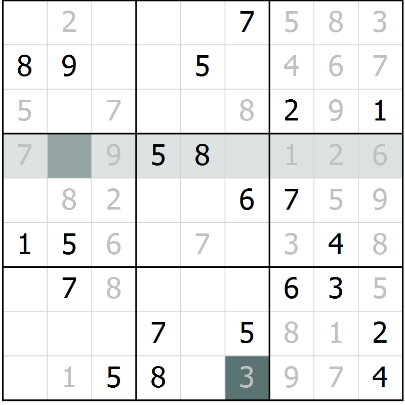 Position des candidats pour la solution de la Gr 38 page 41 du magazine de sudoku Extrême n° 042