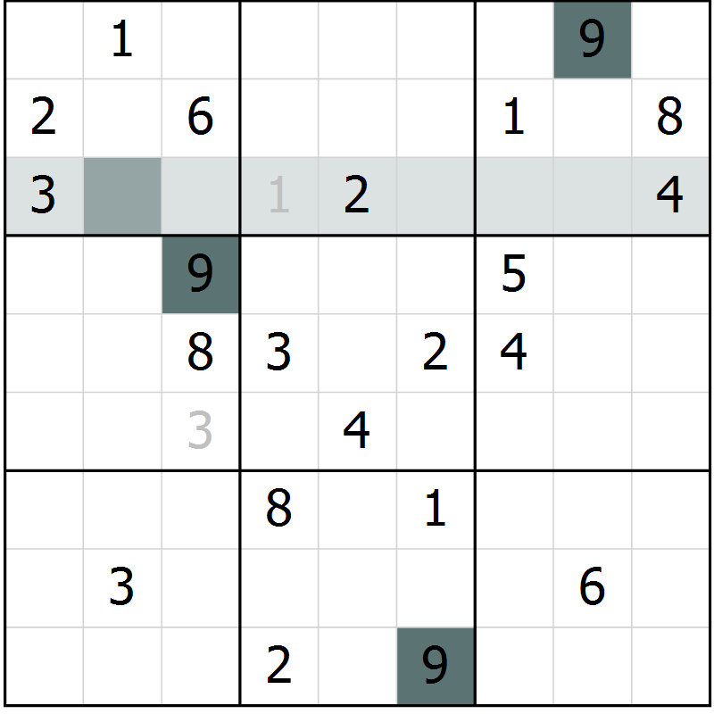 Position des candidats pour la solution de la Gr 4 page 7 du magazine de sudoku Extrême n° 042