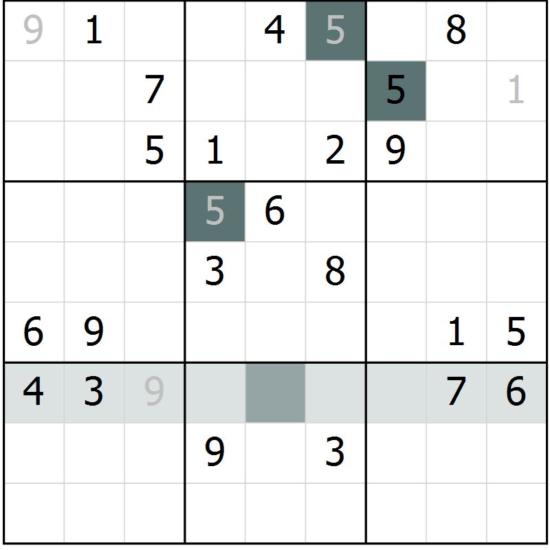 Position des candidats pour la solution de la Gr 42 page 45 du magazine de sudoku Extrême n° 042