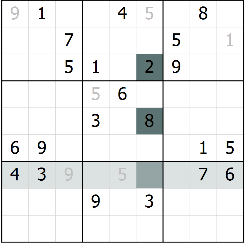 Position des candidats pour la solution de la Gr 42 page 45 du magazine de sudoku Extrême n° 042