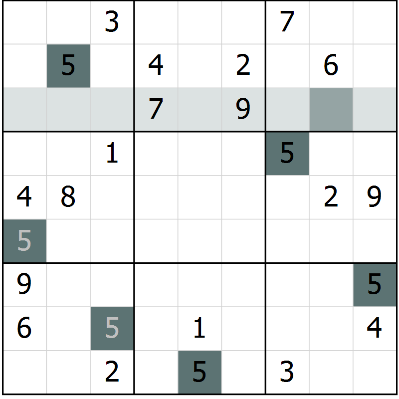 Position des candidats pour la solution de la Gr 58 page 61 du magazine de sudoku Extrême n° 042