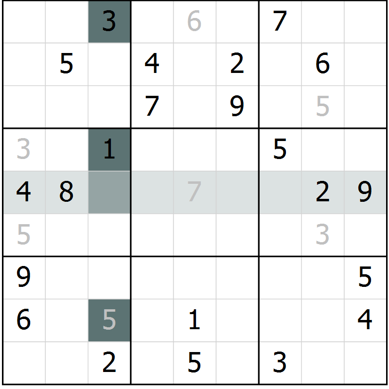 Position des candidats pour la solution de la Gr 58 page 61 du magazine de sudoku Extrême n° 042