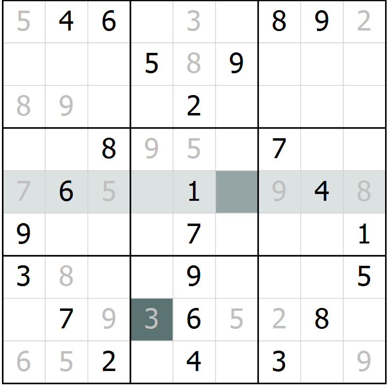Position des candidats pour la solution de la Gr 59 page 62 du magazine de sudoku Extrême n° 042