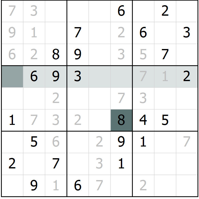 Position des candidats pour la solution de la Gr 60 page 63 du magazine de sudoku Extrême n° 042