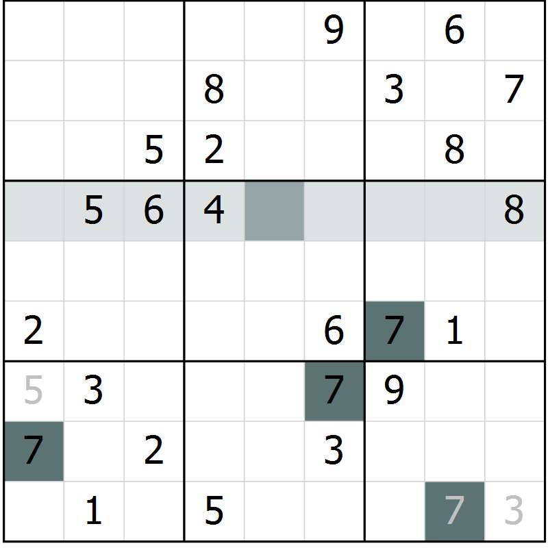 Position des candidats pour la solution de la Gr 62 page 65 du magazine de sudoku Extrême n° 042