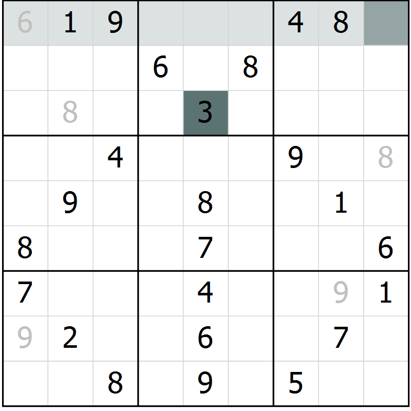 Position des candidats pour la solution de la Gr 71 page 74 du magazine de sudoku Extrême n° 042