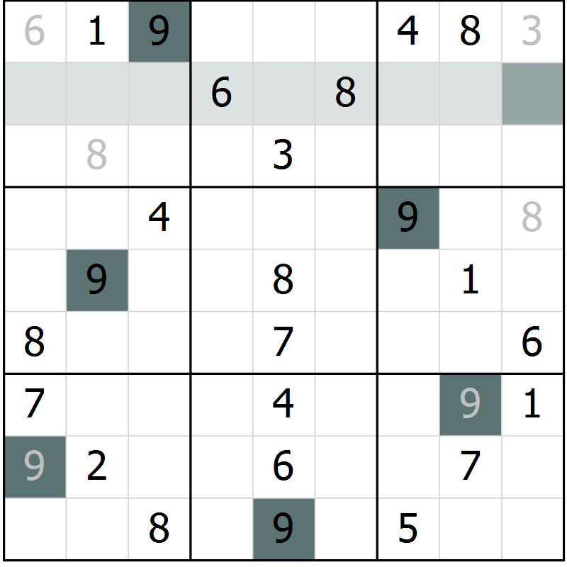 Position des candidats pour la solution de la Gr 71 page 74 du magazine de sudoku Extrême n° 042