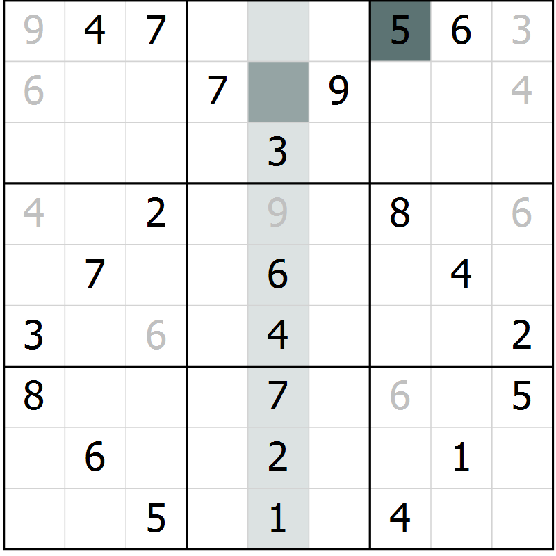 Position des candidats pour la solution de la Gr 77 page 80 du magazine de sudoku Extrême n° 042