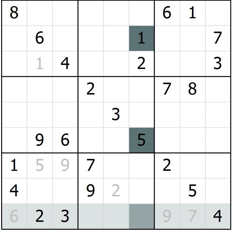 Position des candidats pour la solution de la Gr 80 page 83 du magazine de sudoku Extrême n° 042