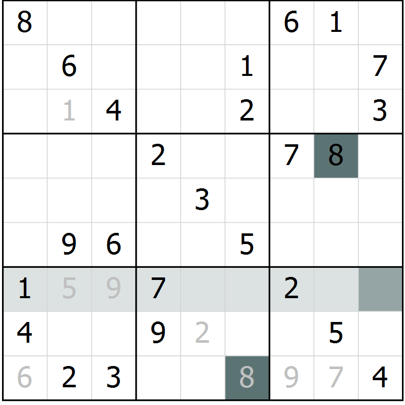 Position des candidats pour la solution de la Gr 80 page 83 du magazine de sudoku Extrême n° 042
