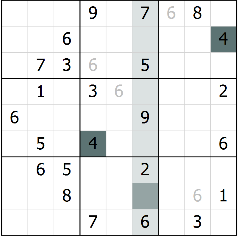 Position des candidats pour la solution de la Gr 83 page 86 du magazine de sudoku Extrême n° 042