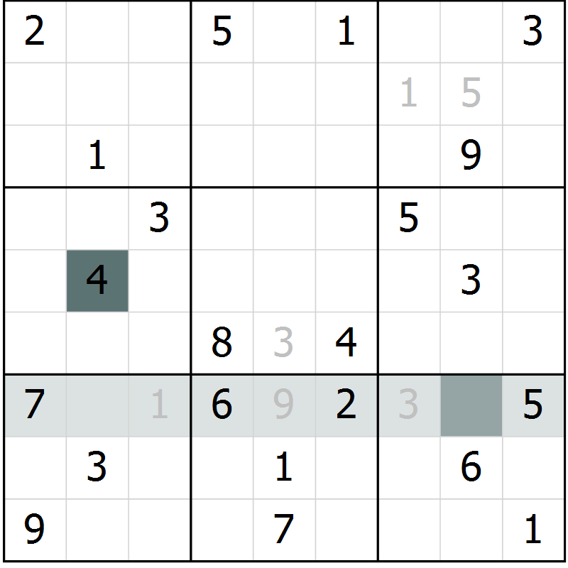 Position des candidats pour la solution de la Gr 9 page 12 du magazine de sudoku Extrême n° 042