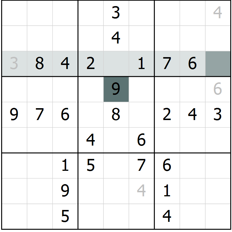 Position des candidats pour la solution de la Gr 37 page 39 du magazine de sudoku Success n° 007