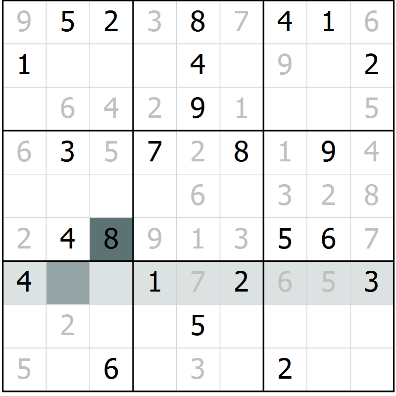 Position des candidats pour la solution de la Gr 39 page 41 du magazine de sudoku Success n° 007