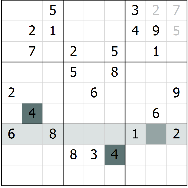 Position des candidats pour la solution de la Gr 65 page 67 du magazine de sudoku Success n° 007