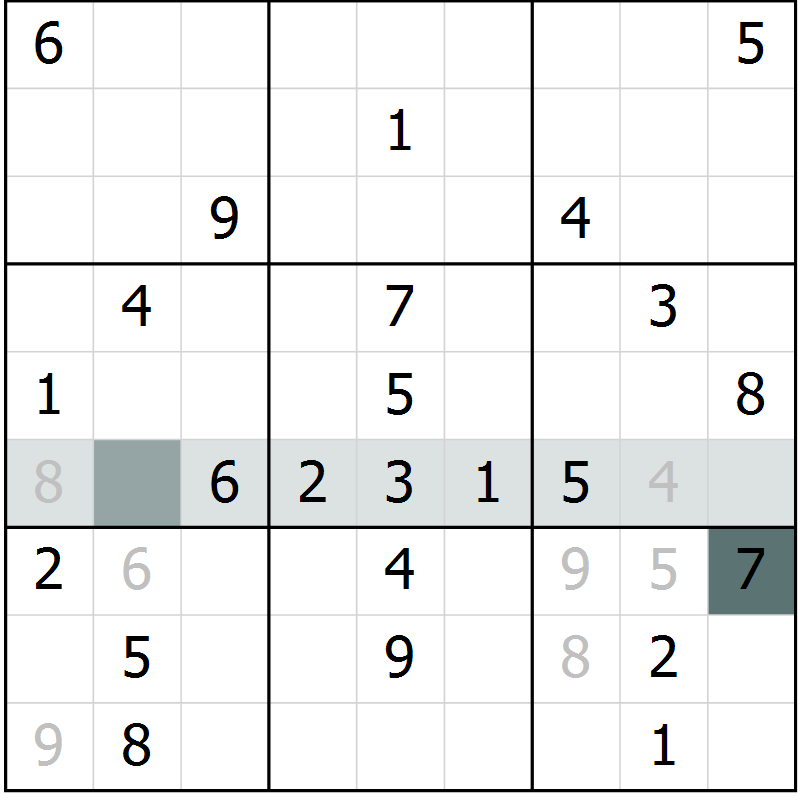 Position des candidats pour la solution de la Gr 40 page 42 du magazine de sudoku Success n° 020