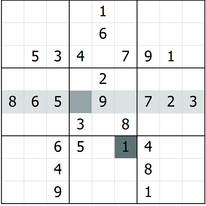 Position des candidats pour la solution de la Gr 44 page 46 du magazine de sudoku Success n° 020