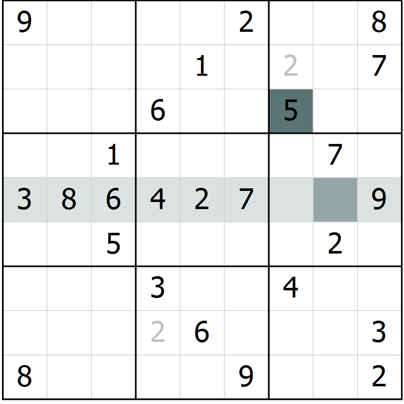 Position des candidats pour la solution de la Gr 60 page 62 du magazine de sudoku Success n° 020