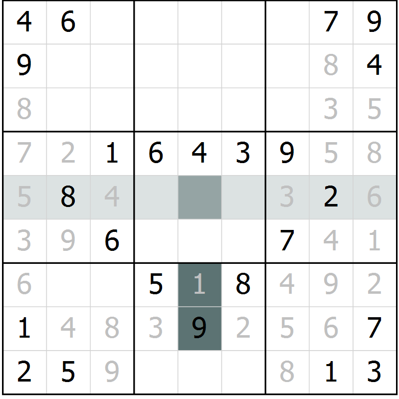 Position des candidats pour la solution de la Gr 66 page 68 du magazine de sudoku Success n° 020