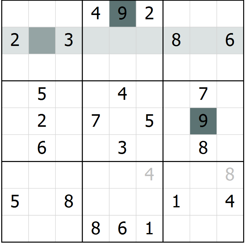 Position des candidats pour la solution de la Gr 70 page 72 du magazine de sudoku Success n° 020