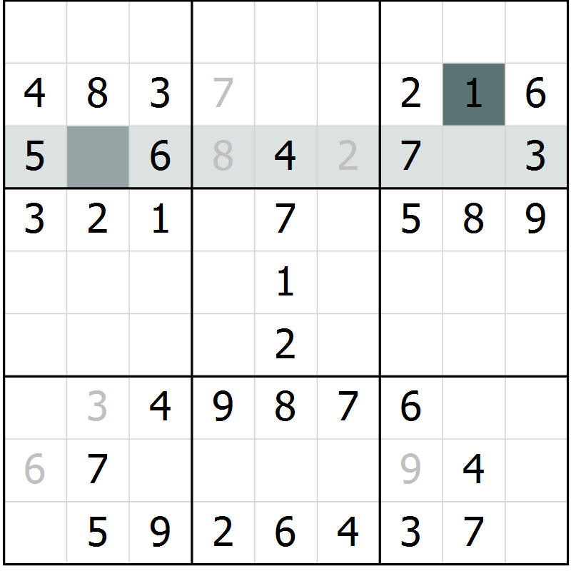 Position des candidats pour la solution de la Gr 35 page 37 du magazine de sudoku SUDOKU SUCCESS n° 022
