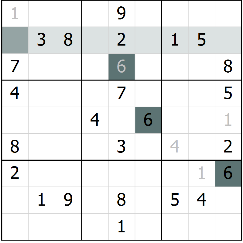 Position des candidats pour la solution de la Gr 37 page 39 du magazine de sudoku SUDOKU SUCCESS n° 022