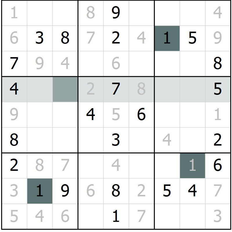 Position des candidats pour la solution de la Gr 37 page 39 du magazine de sudoku SUDOKU SUCCESS n° 022