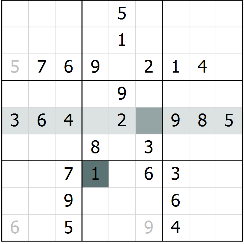 Position des candidats pour la solution de la Gr 41 page 43 du magazine de sudoku SUDOKU SUCCESS n° 022