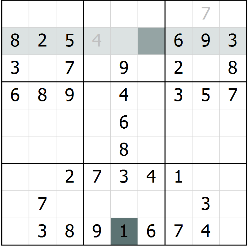 Position des candidats pour la solution de la Gr 49 page 51 du magazine de sudoku SUDOKU SUCCESS n° 022