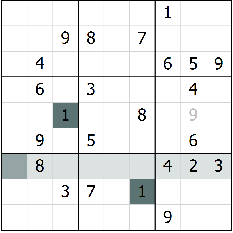 Position des candidats pour la solution de la Gr 72 page 74 du magazine de sudoku SUDOKU SUCCESS n° 022